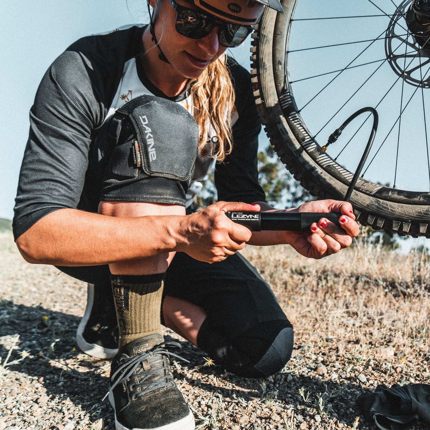Pompe à main Lezyne CNC Tubeless Drive