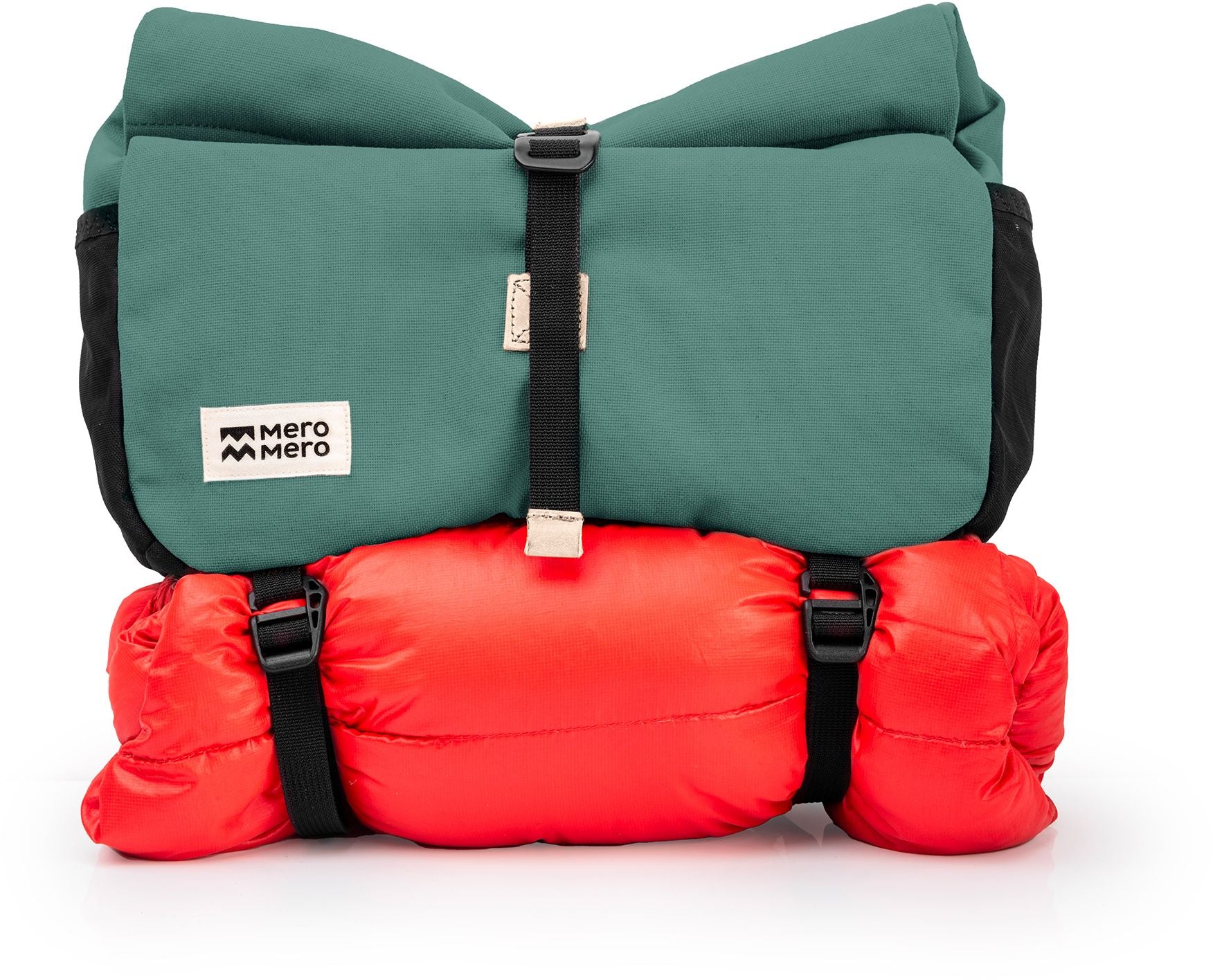 Green water / Beige leather