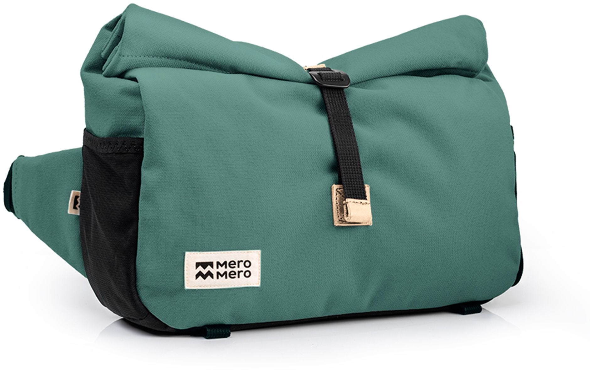Green water / Beige leather