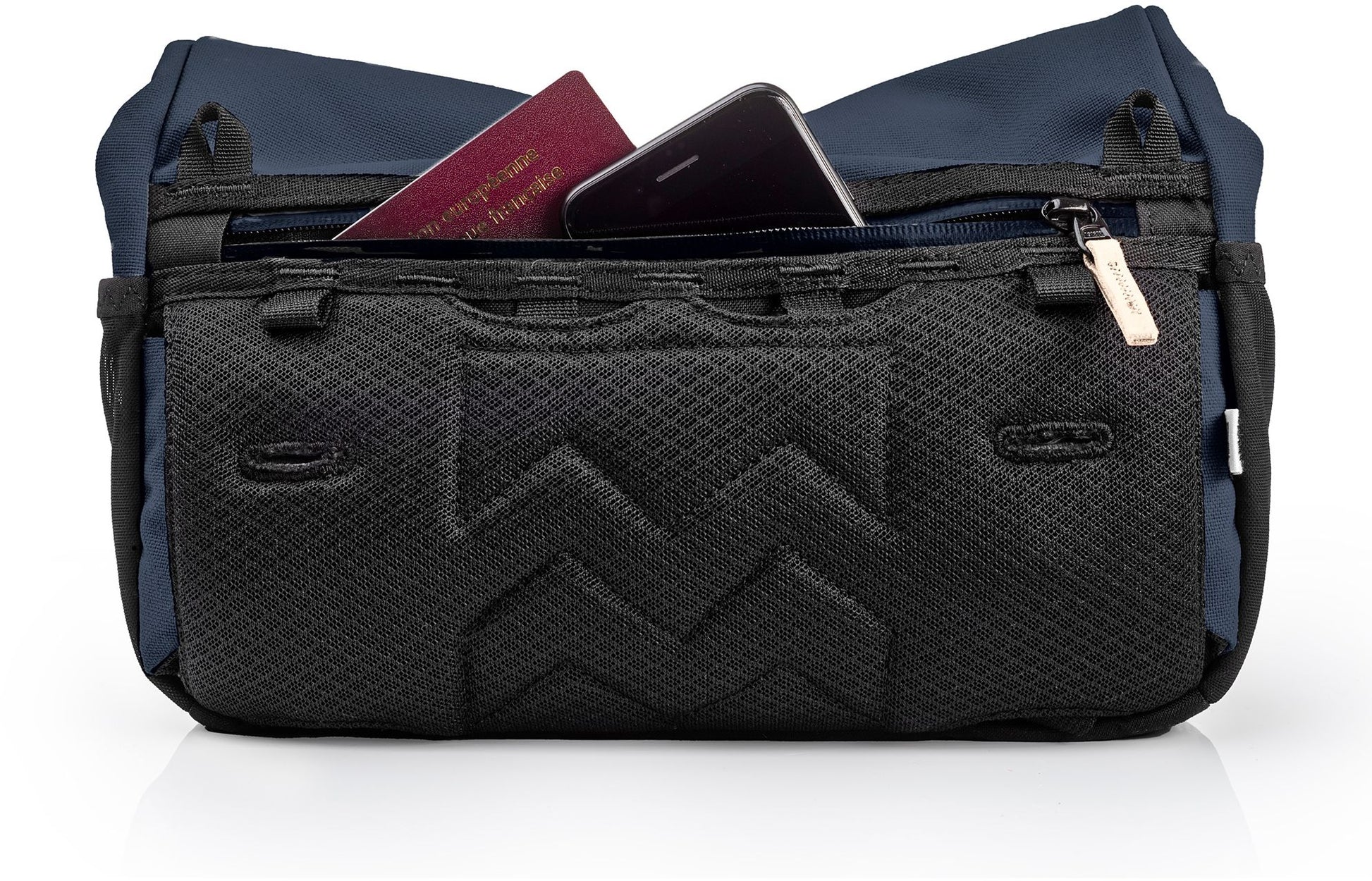 Navy Blue / Cream Leather