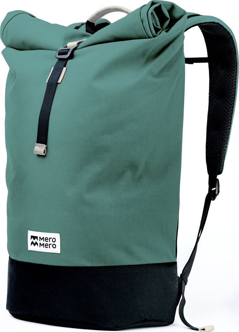 Green water / Beige leather