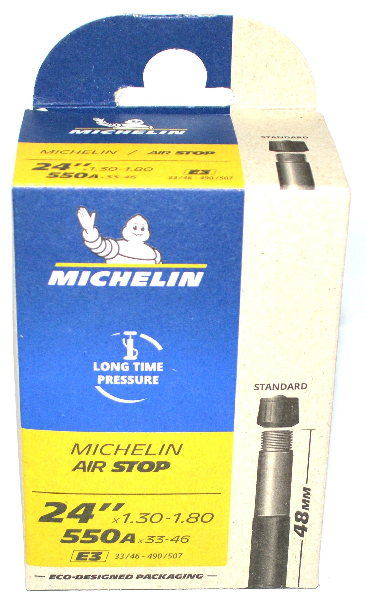 Michelin E3 24 binnenband 1,30 - 1,80 550A x 33-46 Schrader 48 mm