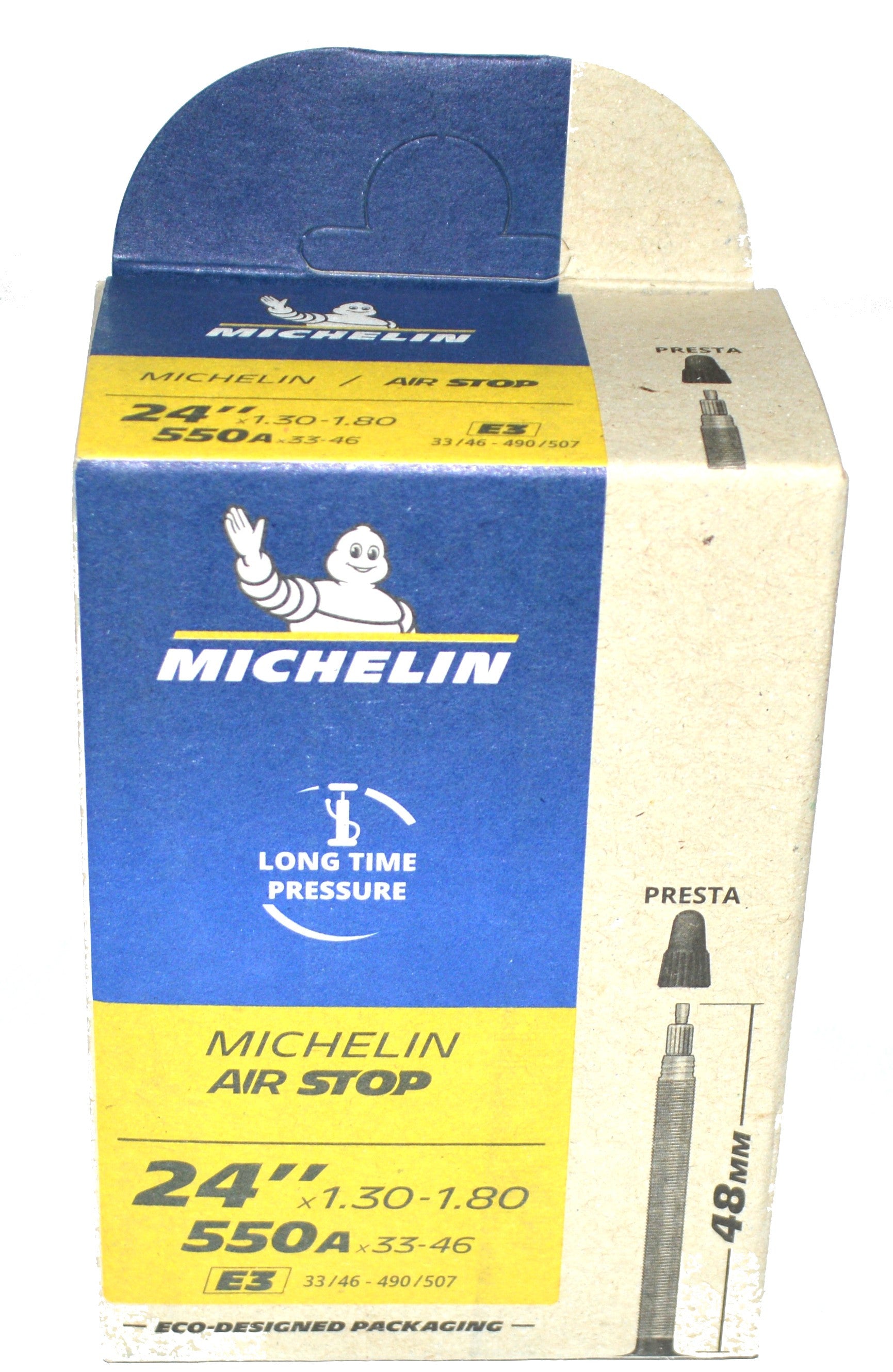 Cámara de aire Michelin E3 24 x 1,30 - 1,80 550A x 33-46 Presta 48mm