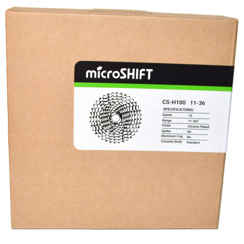 Cassetta Microshift 10 velocità 11-36 XLE Argento