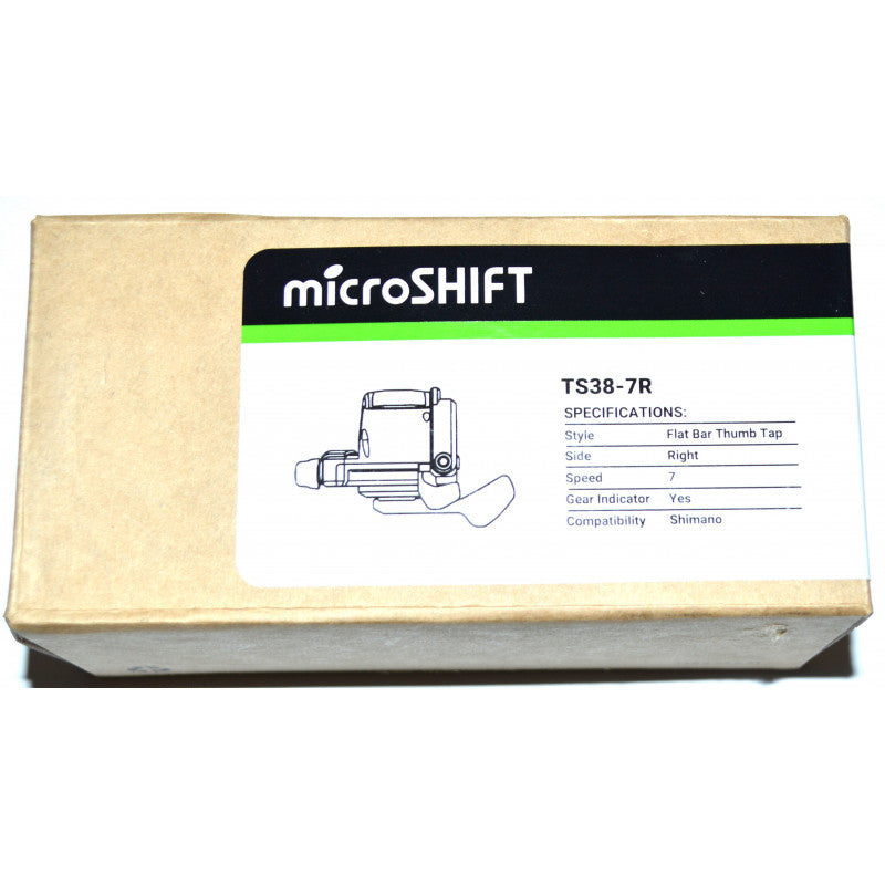 Comando cambio dritto MTB Microshift a 7 velocità TS38
