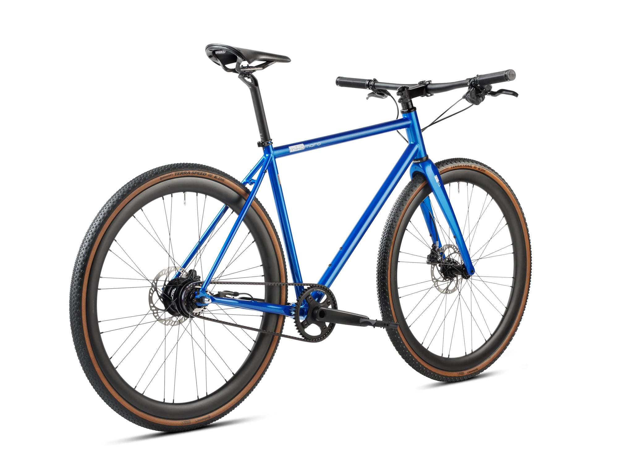 Bicicleta gravel Mikamaro de 11 velocidades con transmisión por correa