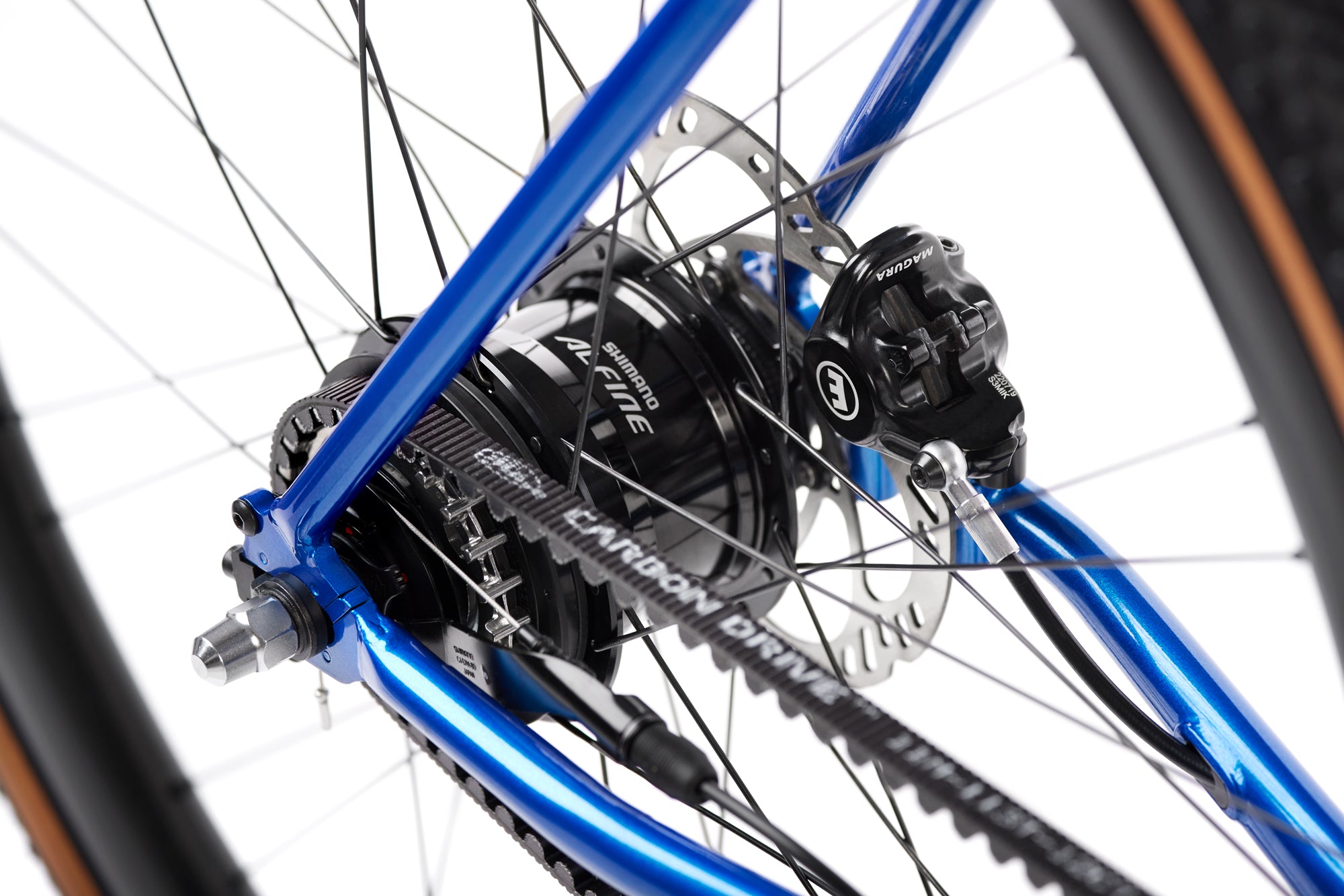 Bicicleta gravel Mikamaro de 11 velocidades con transmisión por correa