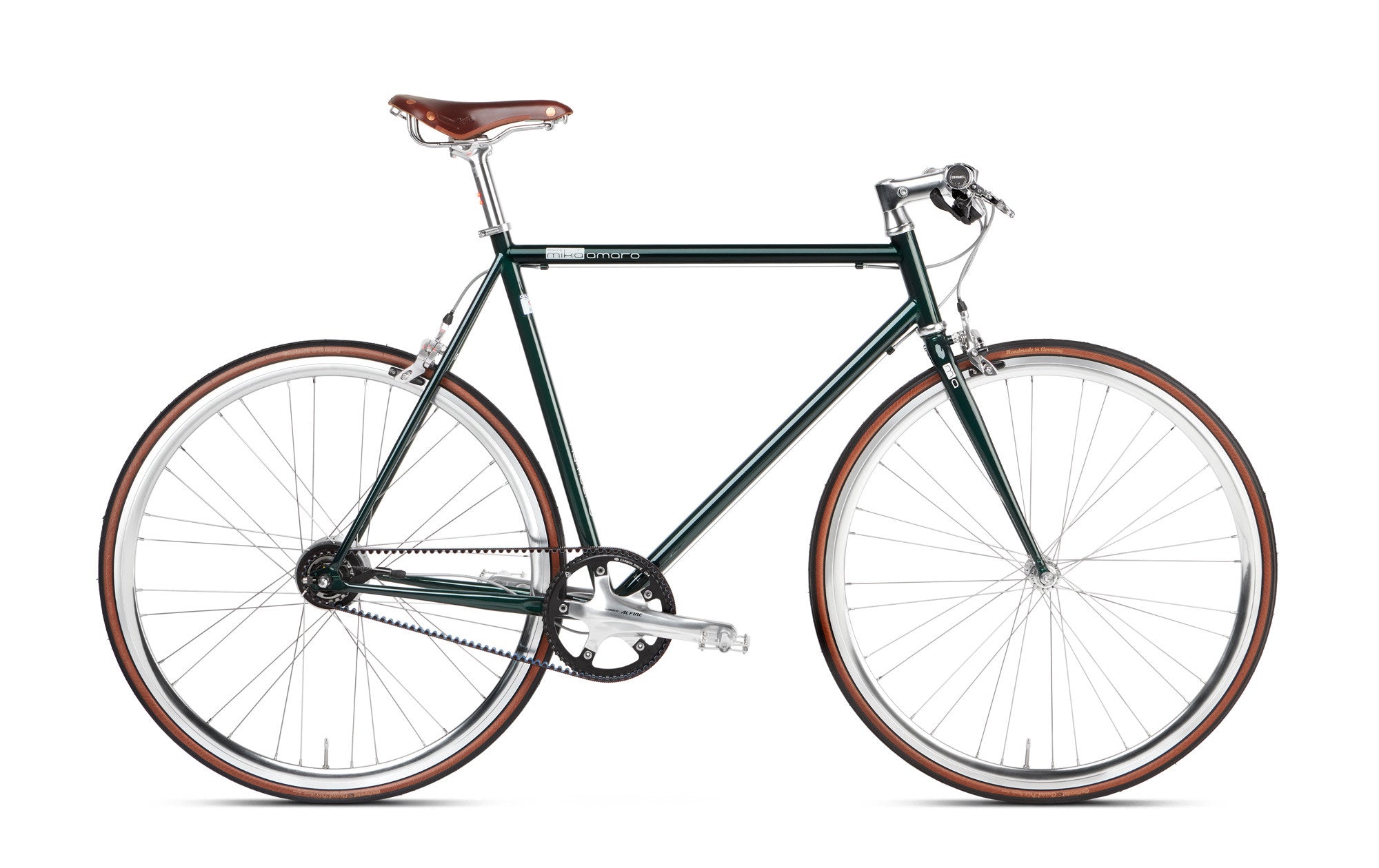 Bicicleta urbana Mikamaro de 8/11 velocidades con transmisión por correa