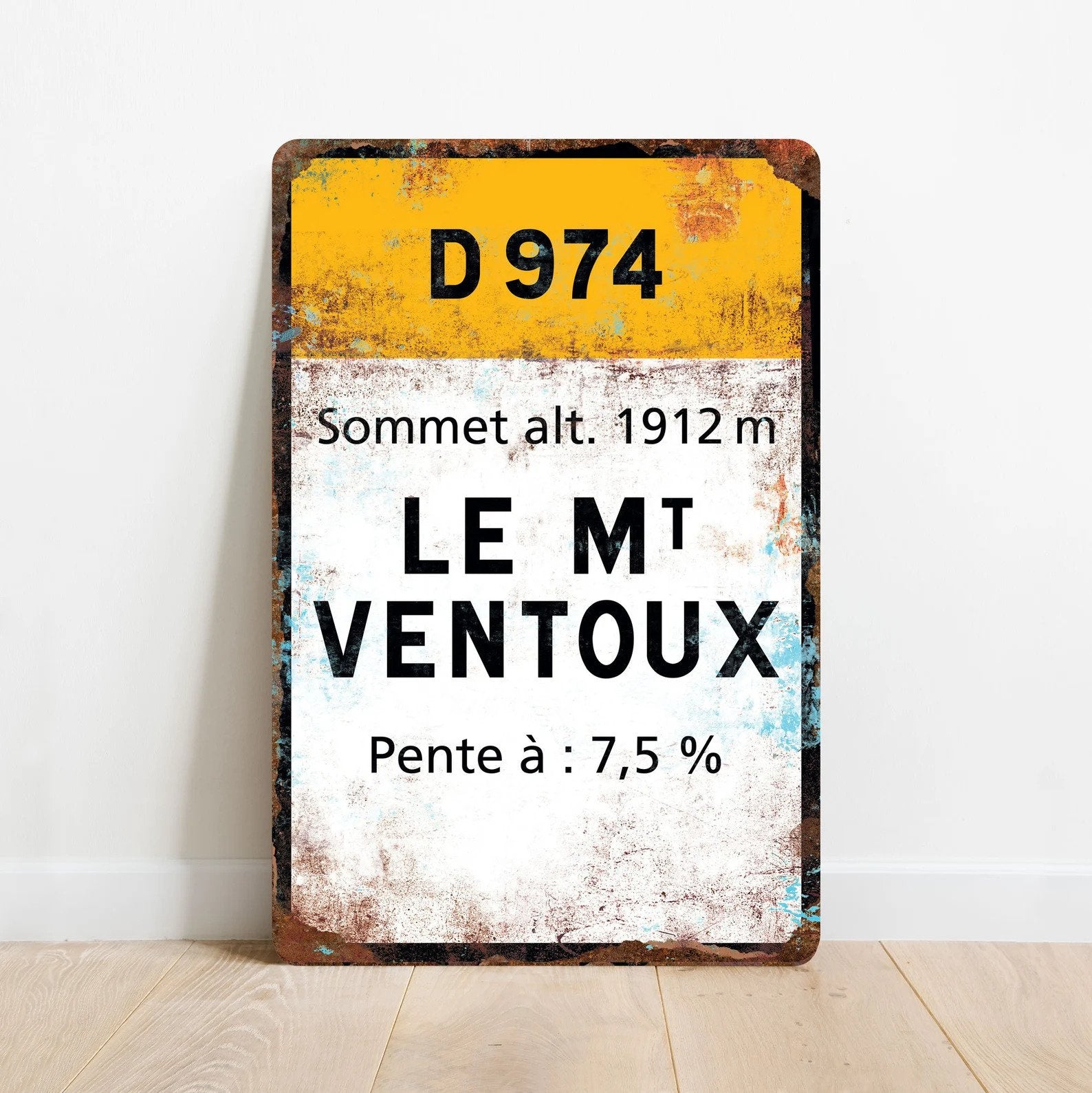 Mont Ventoux - Enseigne Vélo Style Vintage