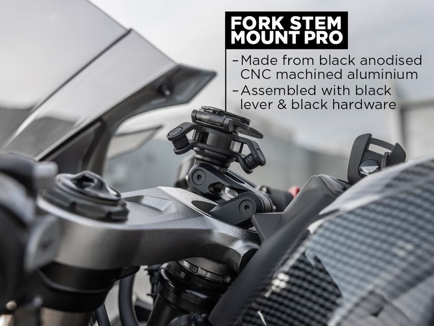 Motorcycle Quad Lock Fork Stem Mount