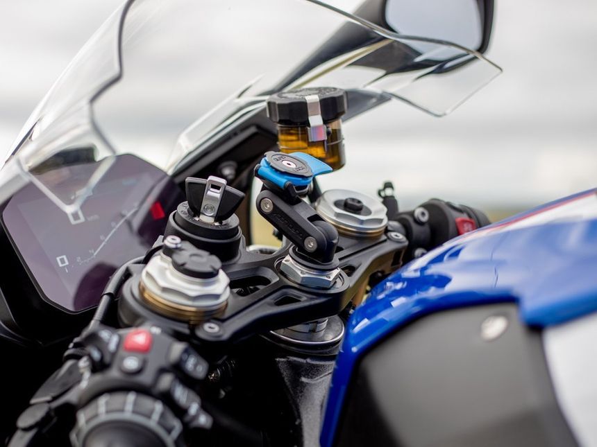 Motorcycle Quad Lock Fork Stem Mount