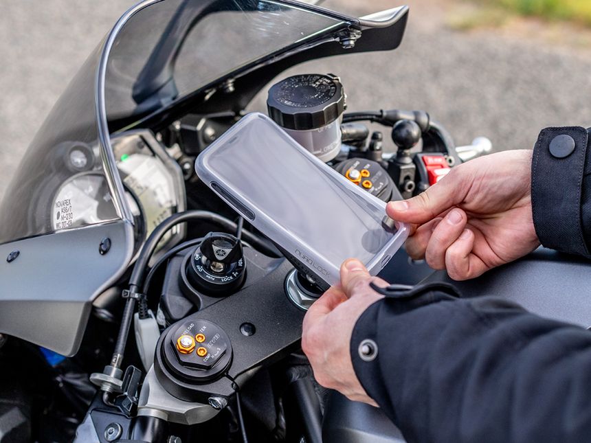 Motorcycle Quad Lock Fork Stem Mount