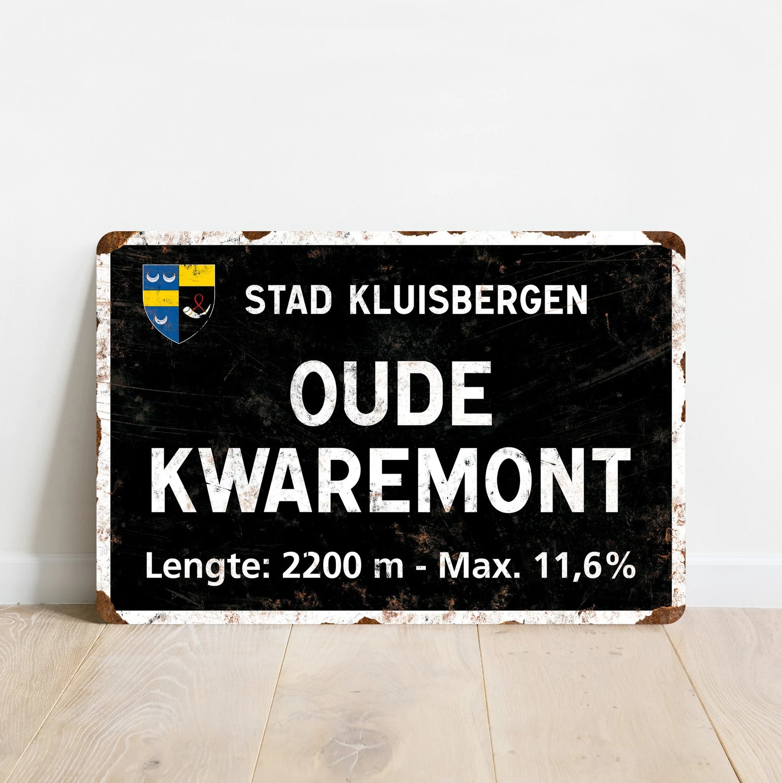 Old Kwaremont - Vintage Style Tour of Flanders Bicycle Sign