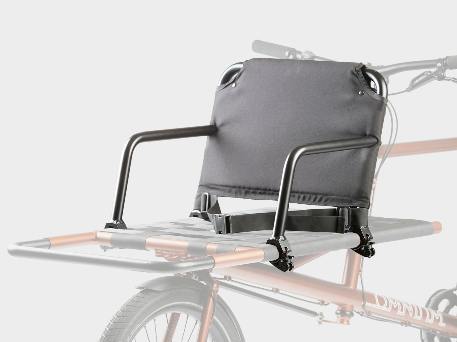 Omnium Cargo Bike Backrest - padded backrest for cargo bike passengers