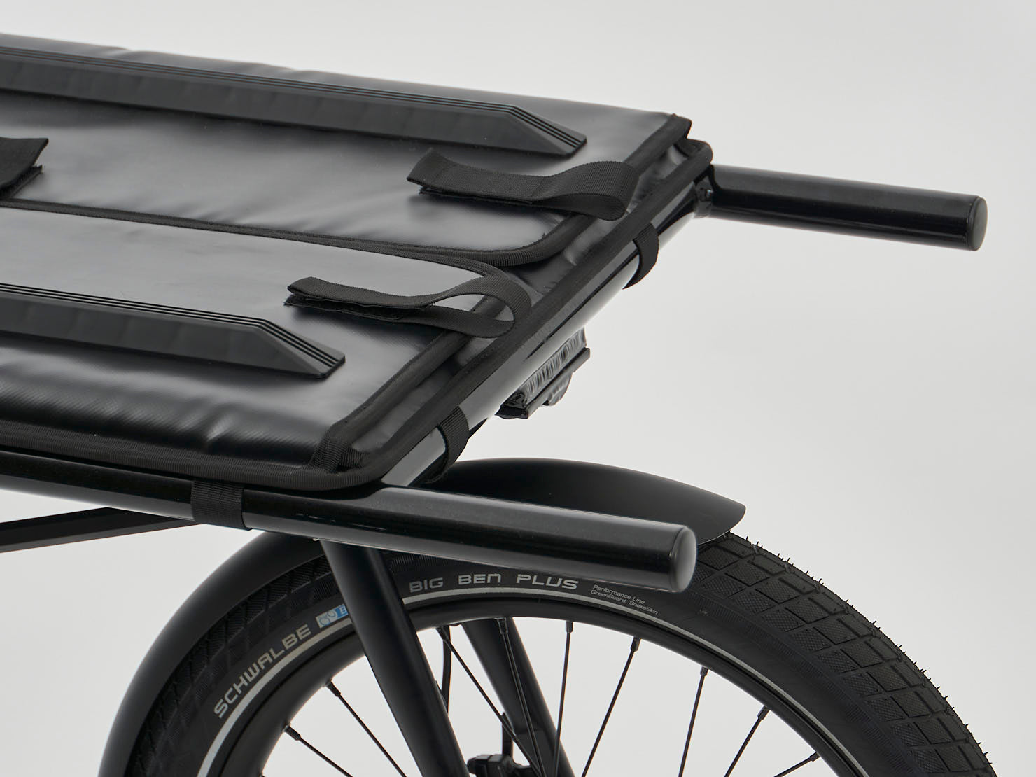 Omnium Foldable Cargo Box side view - folding cargo bike crate