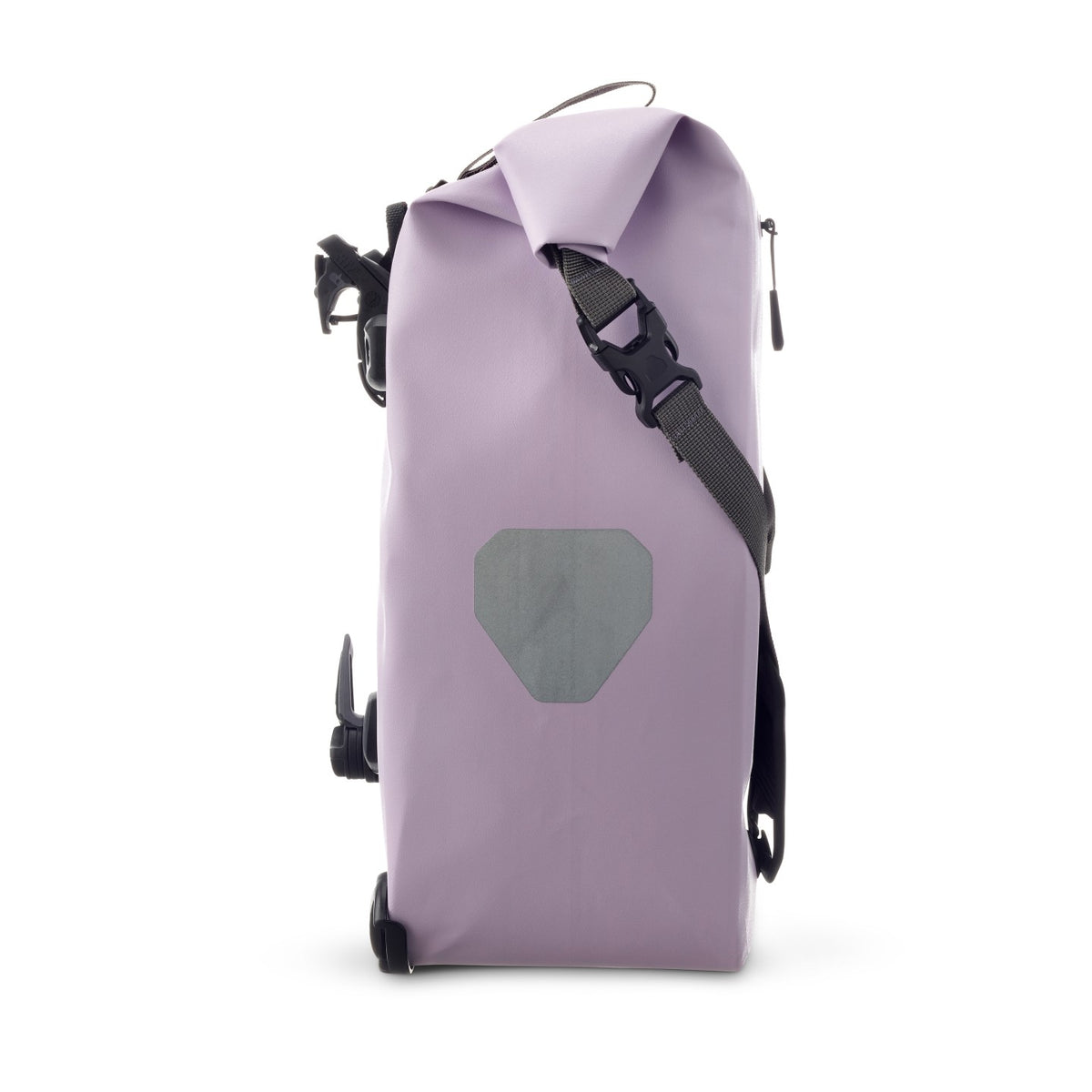 Ortlieb Back-Roller 20L Zip-Pocket TIDURA Lavender side with reflector
