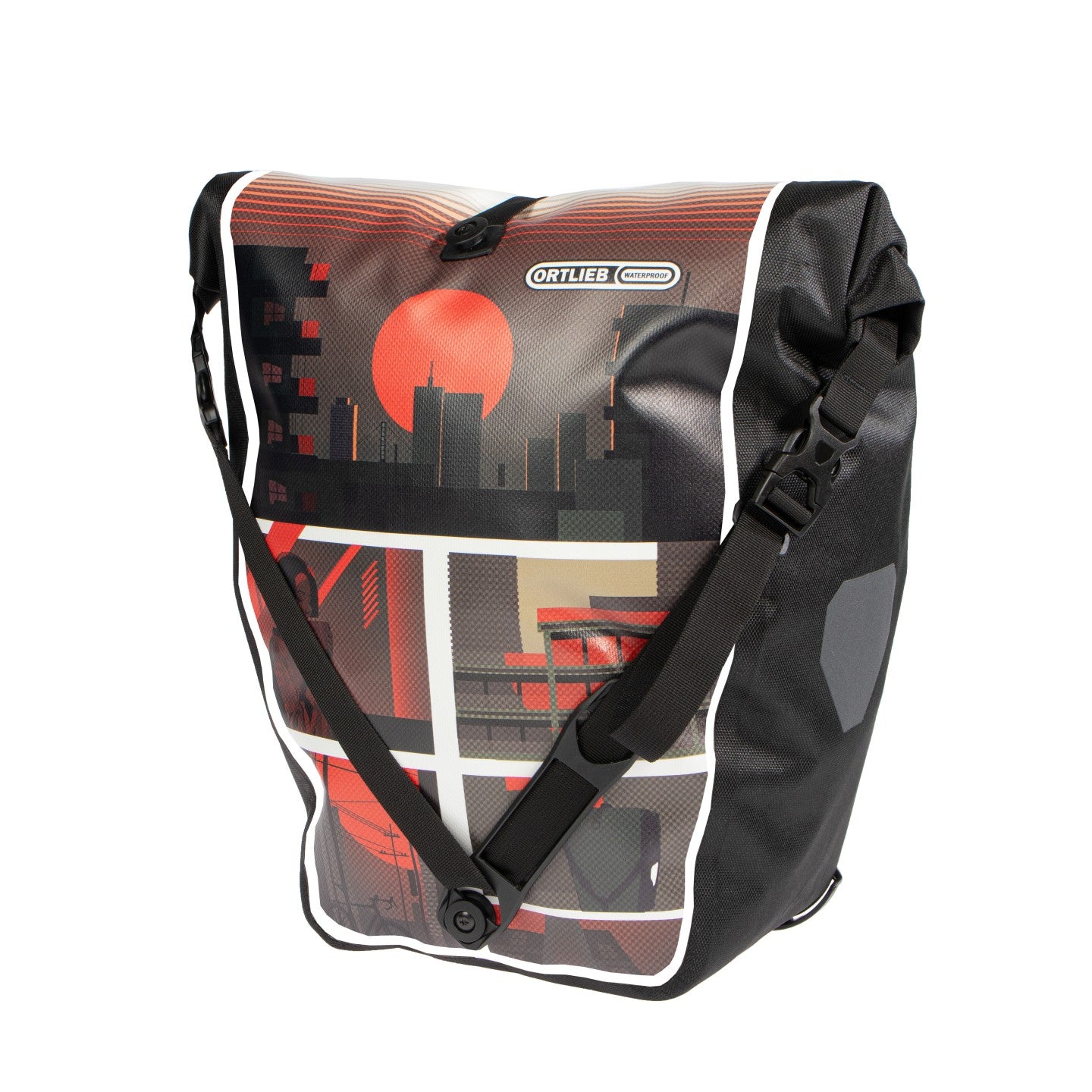 Ortlieb Back-Roller Design Morning Routine white-black 20L waterproof pannier