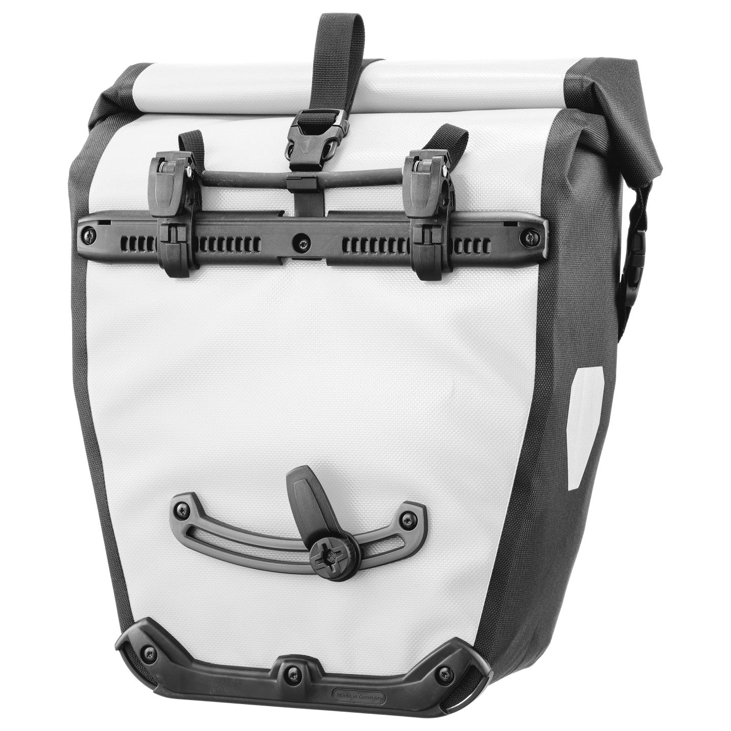 Ortlieb Back-Roller Design Morning Routine white-black pattern detail