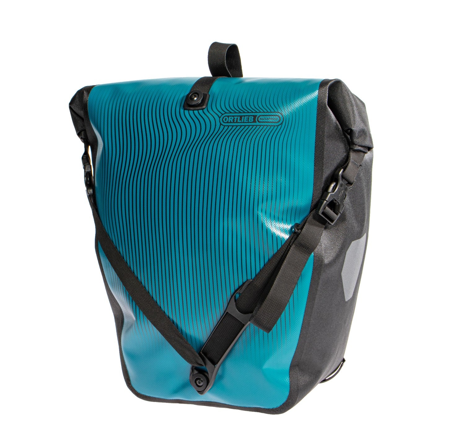 Ortlieb Back-Roller Design Wave Lines petrol-black 20L waterproof pannier