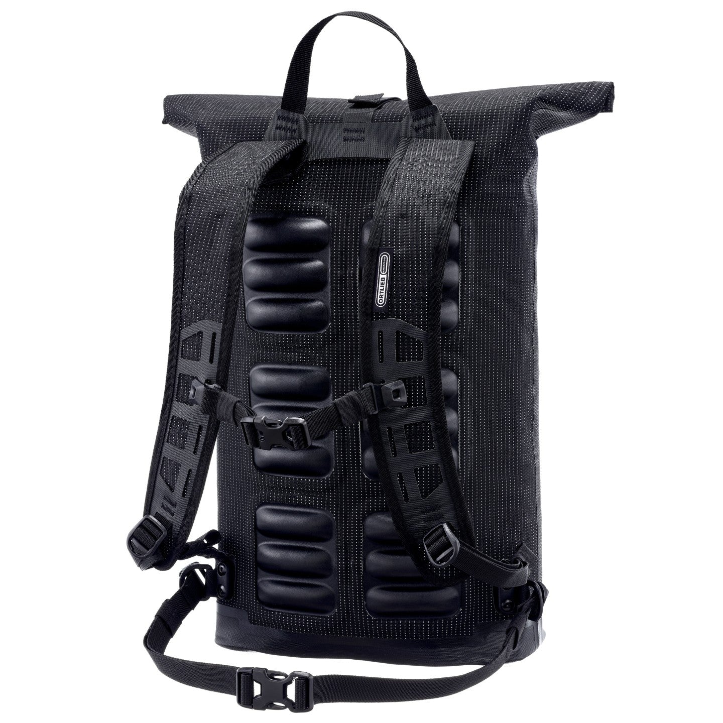 Ortlieb Commuter-Daypack High-Vis 21L black-reflective on bike lifestyle