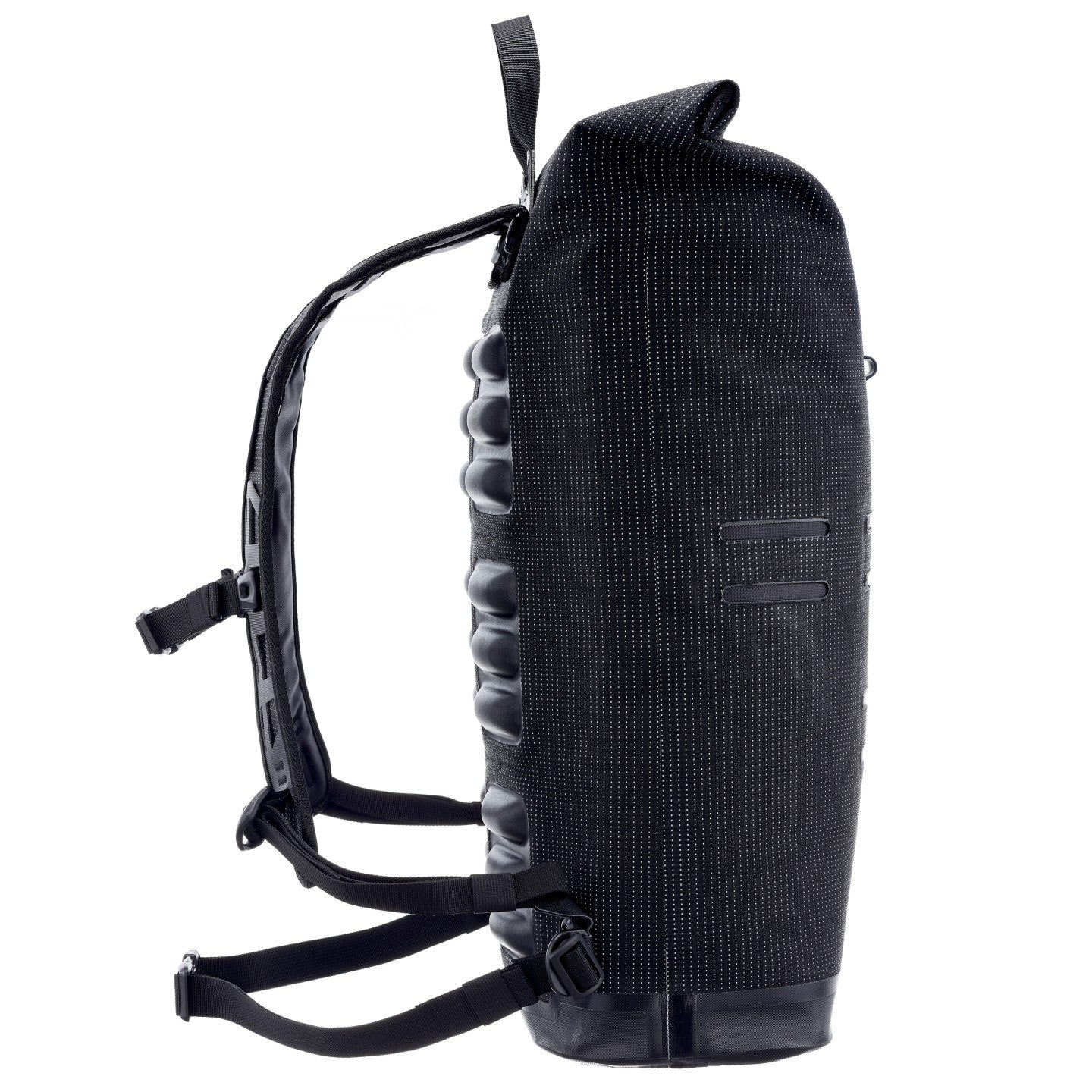 Ortlieb Commuter-Daypack High-Vis 21L black-reflective roll-top closure