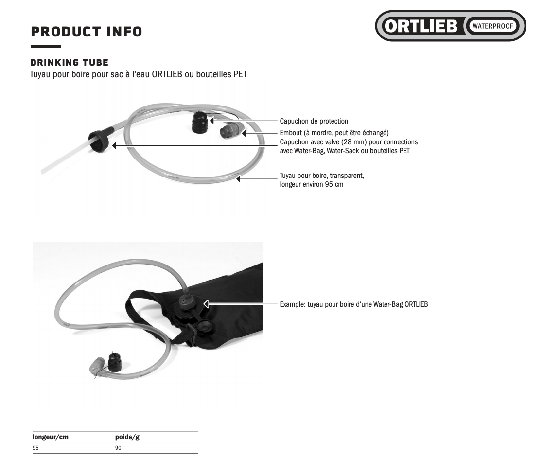 Tubo de hidratación Ortlieb
