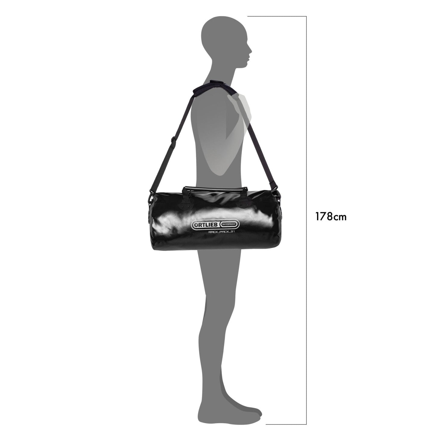 Ortlieb Rack-Pack Classic 31L black side view