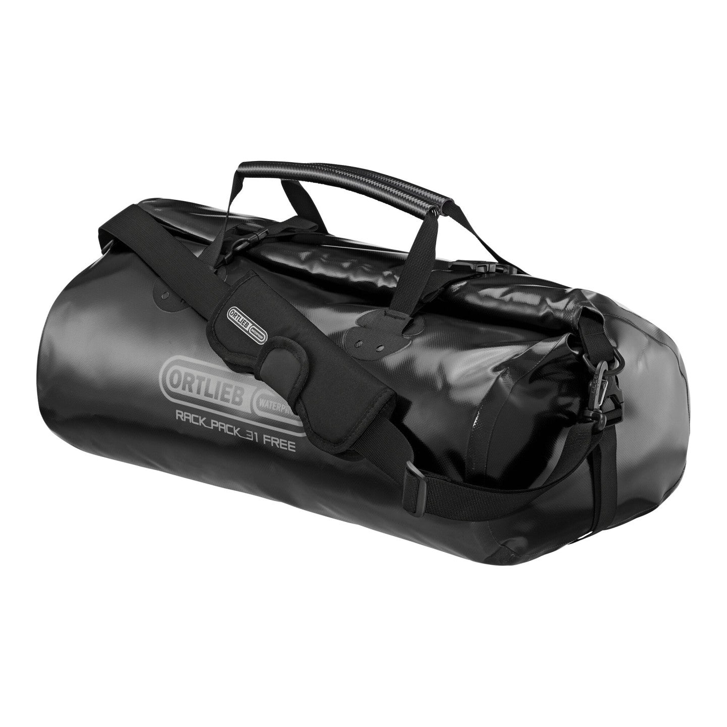 Ortlieb Rack-Pack Free 31L black roll-top closure