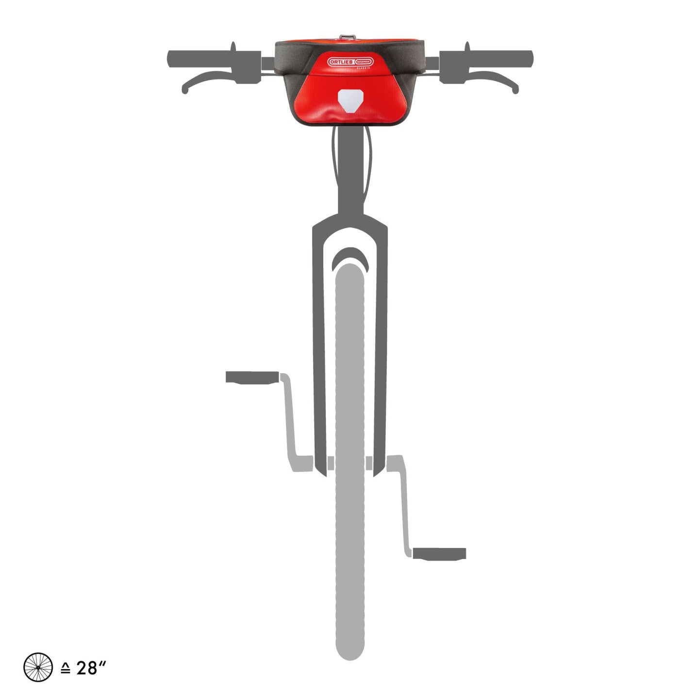 Ortlieb Ultimate Classic 5L red-black handlebar mount