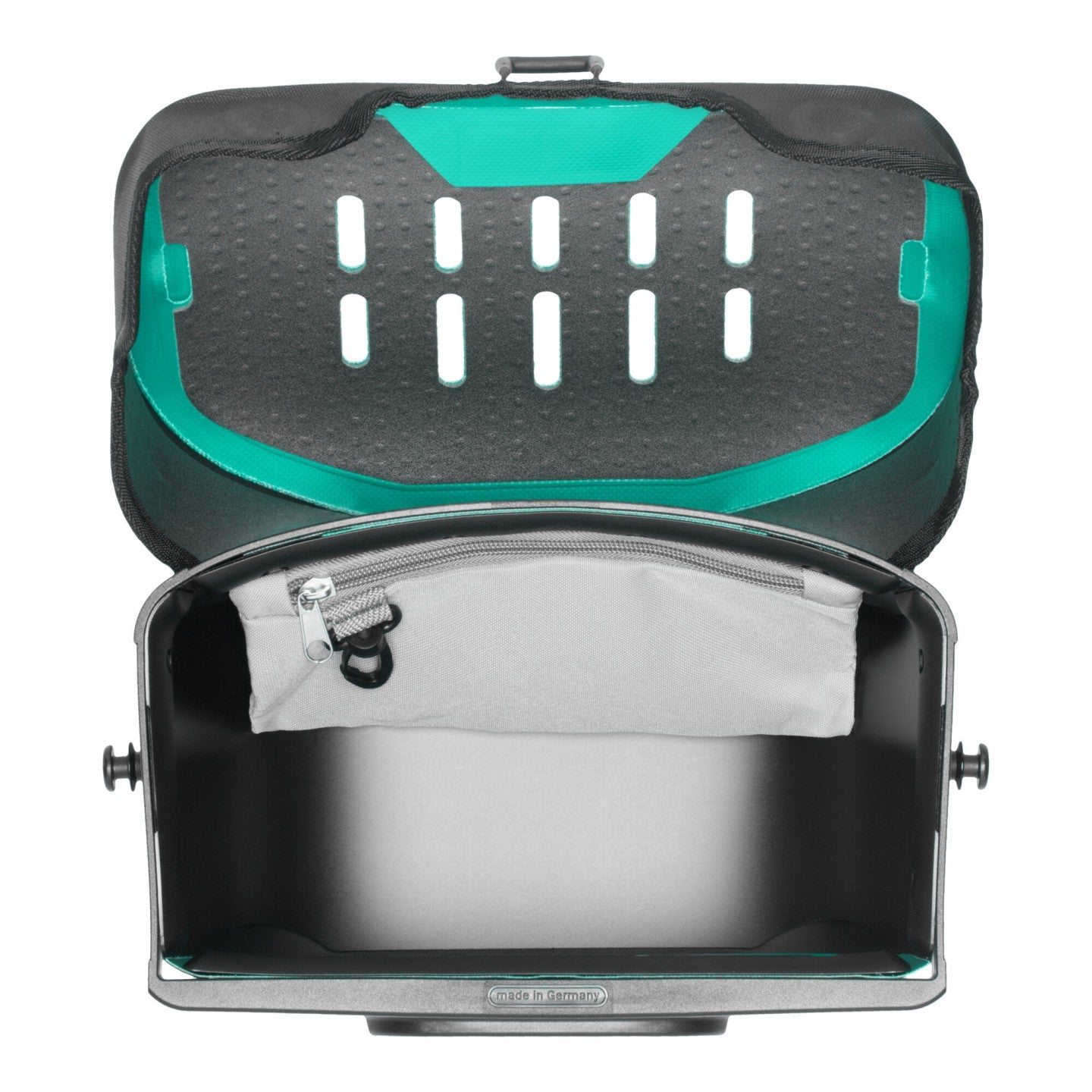 Ortlieb Ultimate Six Free 5L lagoon-black mounted on handlebar