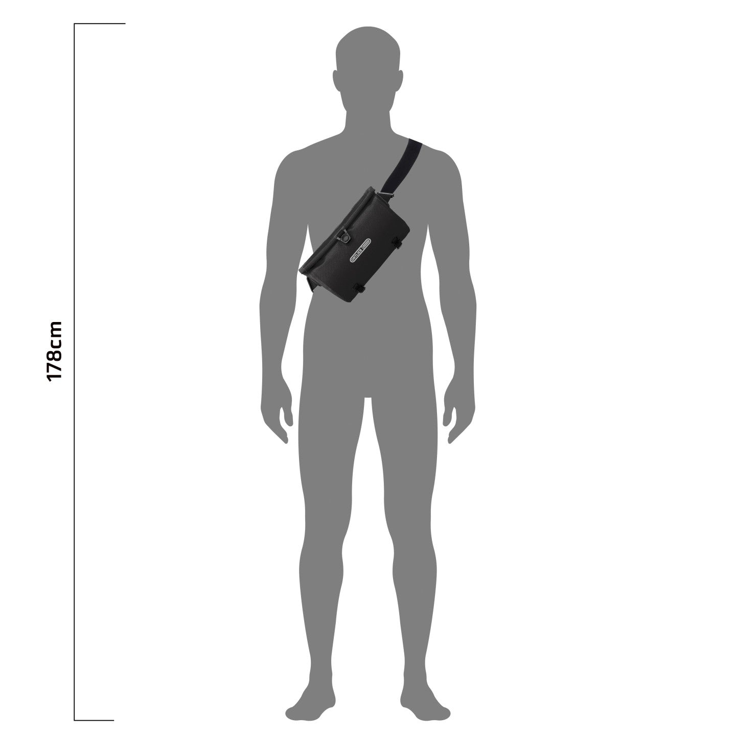 Ortlieb Velo-Sling black on bike