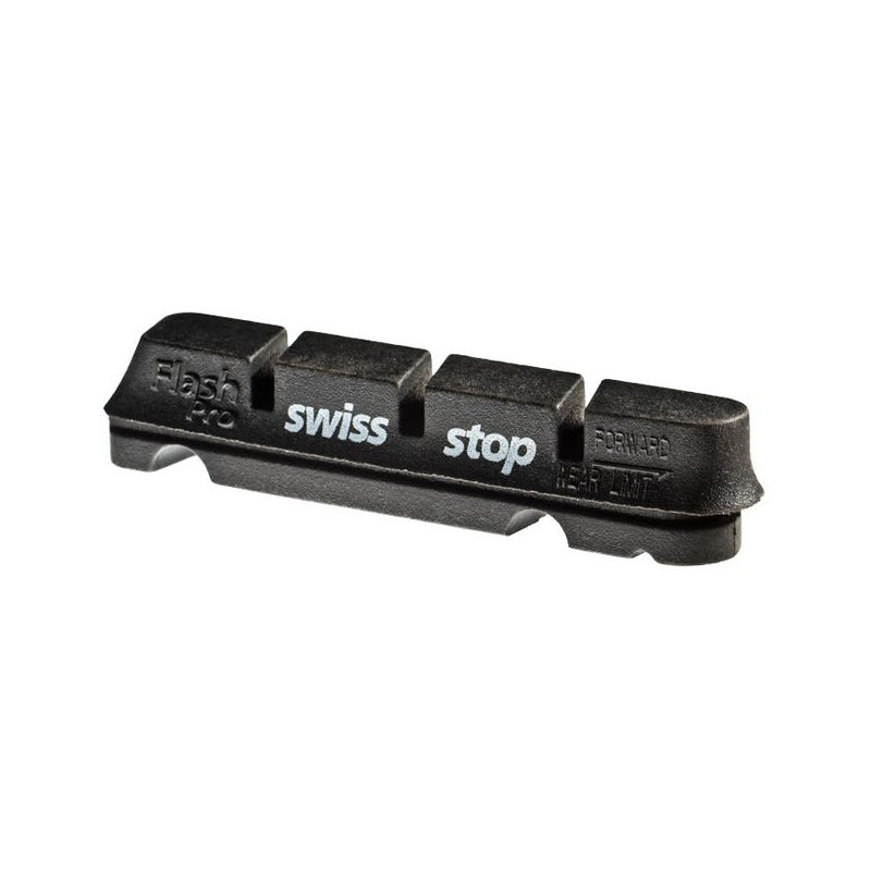 Pack of 4 SwissStop cartridges type Shimano Flash Pro Black for aluminum rims