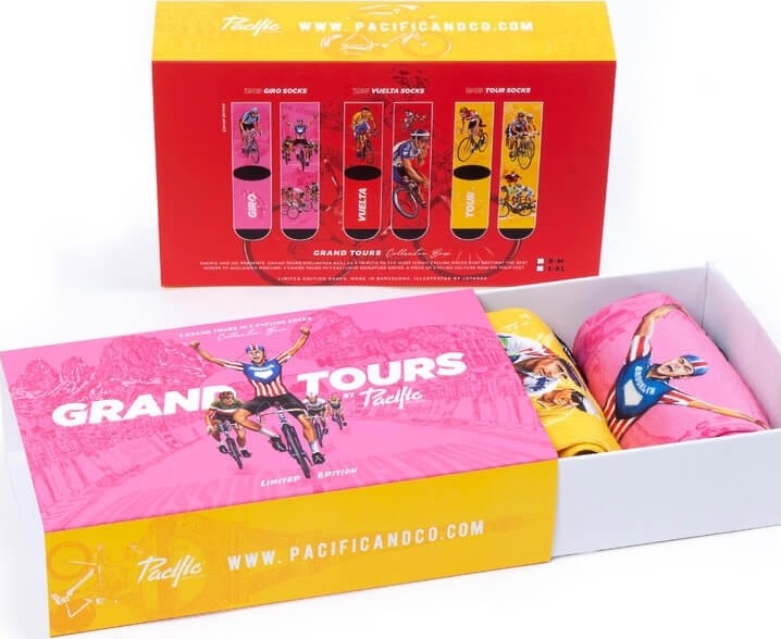 Pak Pacific & Co fietssokken - Grand Tours Pack