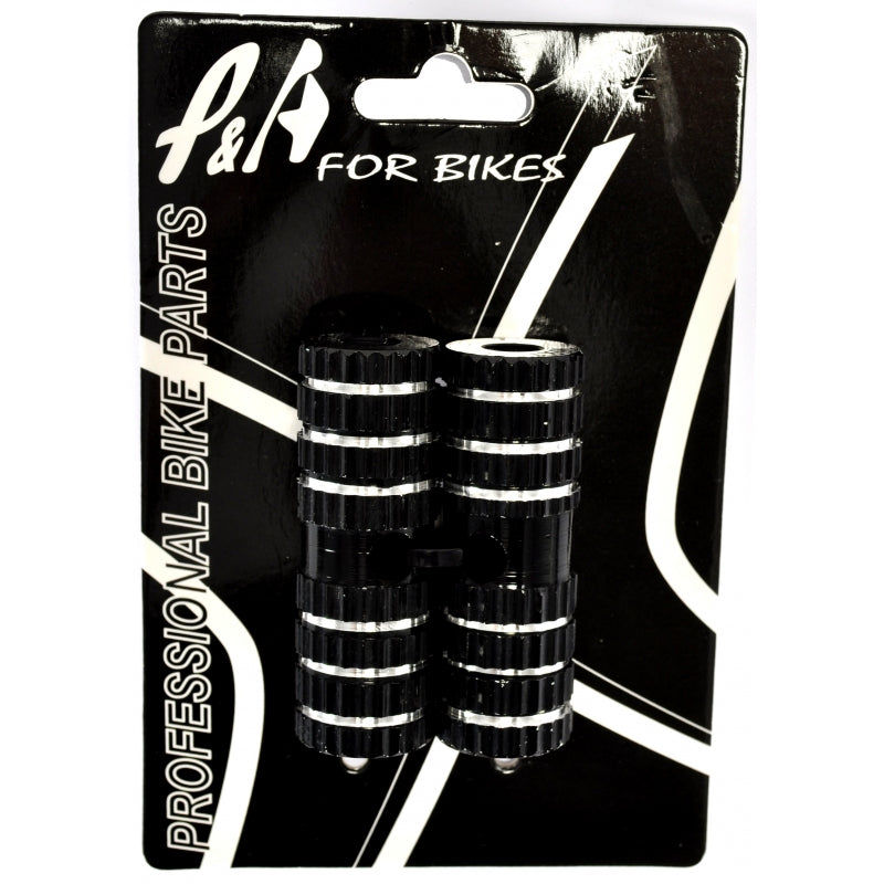 Coppia Pedane M10 in Alluminio Nere