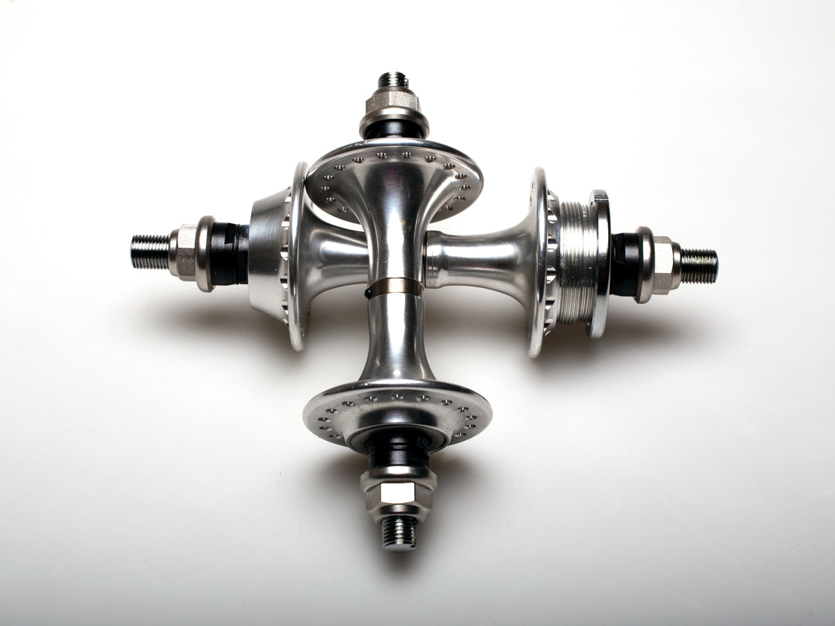 Coppia mozzi pista Campagnolo Record Pista
