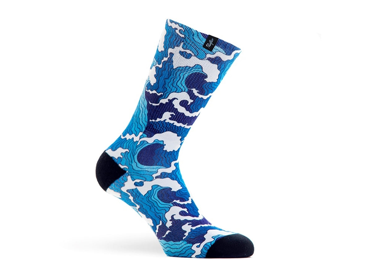 Pair of PACIFIC & CO cycling socks - Ocean