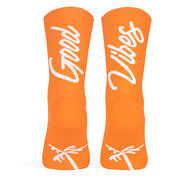 Paar Pacific & Co. Good Vibes fietssokken - Oranje