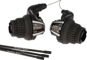 Paar Revoshift Shimano RS35 3 x 6 speed draaigrepen