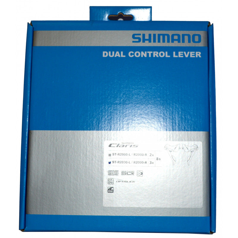 Coppia di comandi cambio Shimano Claris ST-R2000 3 x 8 velocità