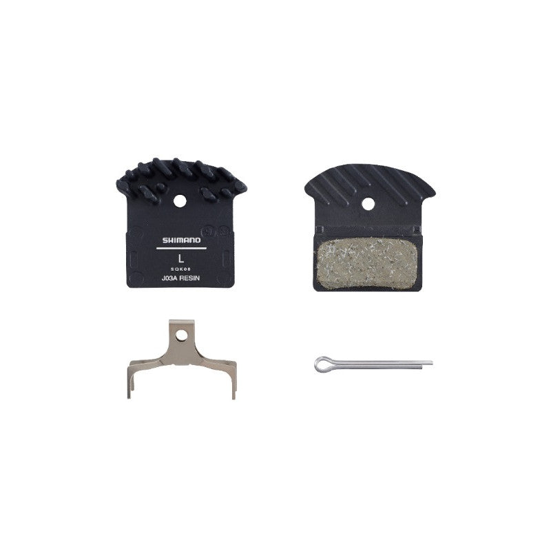 Coppia pastiglie freno in resina Shimano J03S