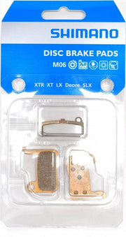 Coppia pastiglie freno in metallo Shimano M06