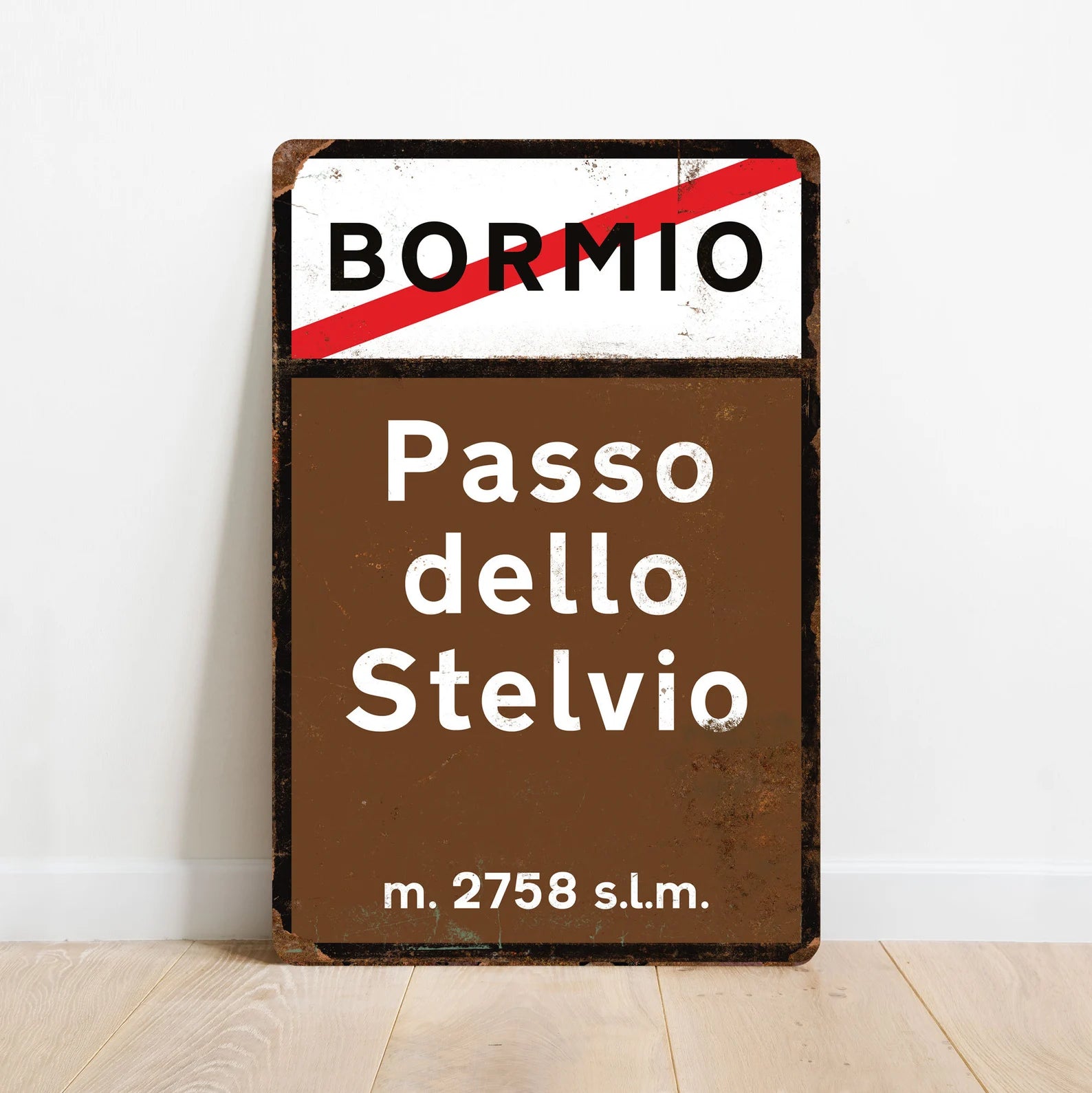 Passo dello Stelvio - Vintage style bike board