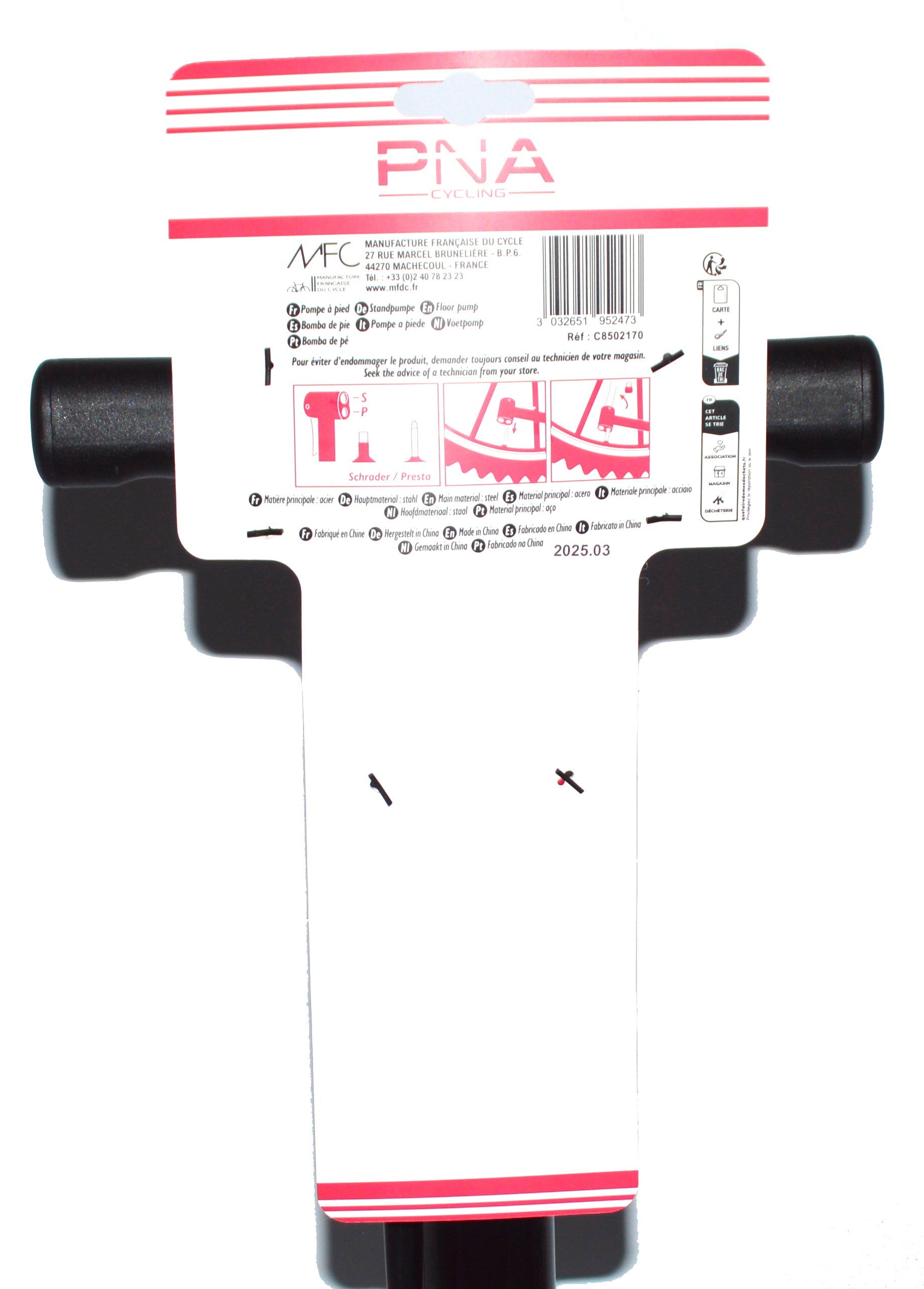 Pompe à pied PNA eco acier