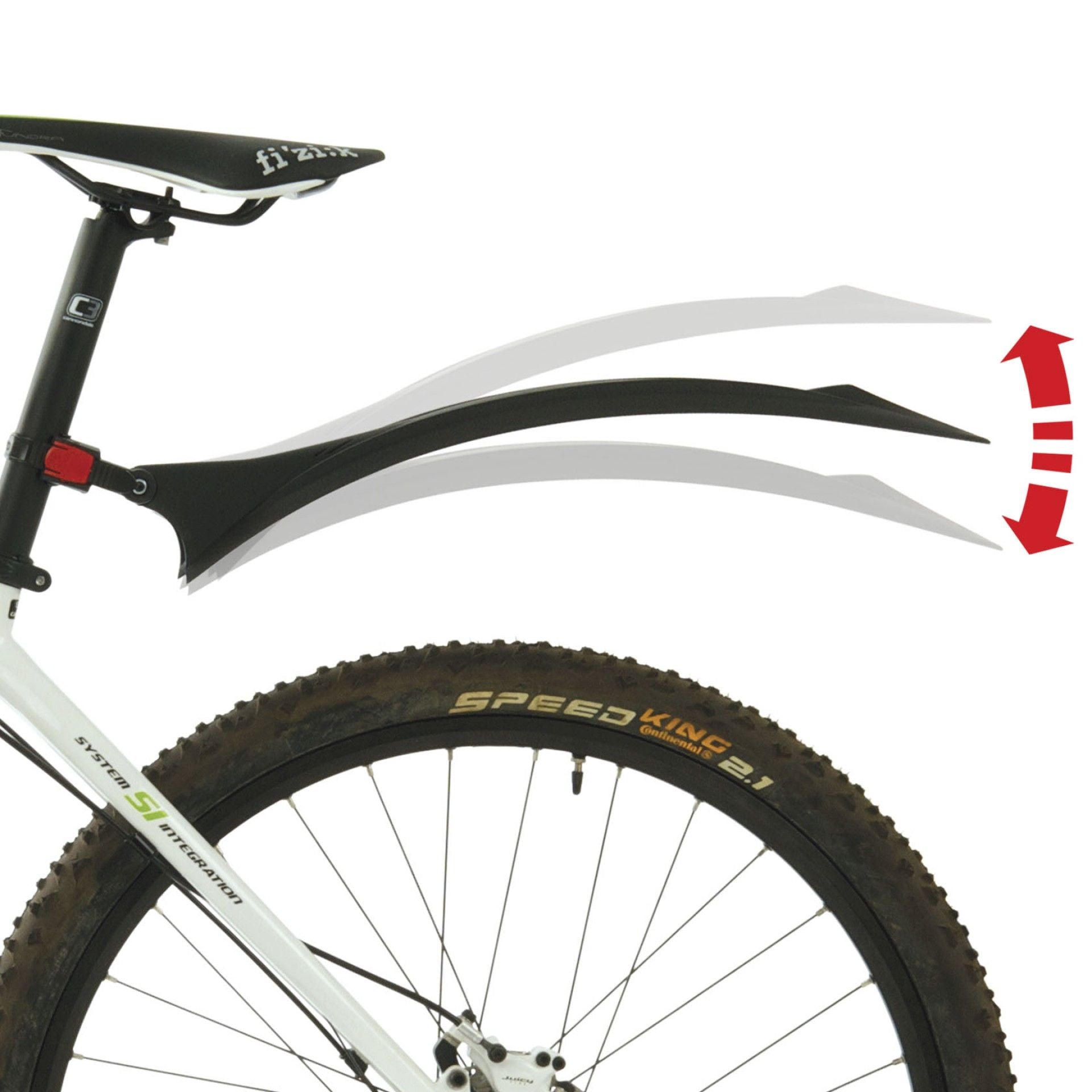 Garde-boue arrière Polisport Cross Country Evo