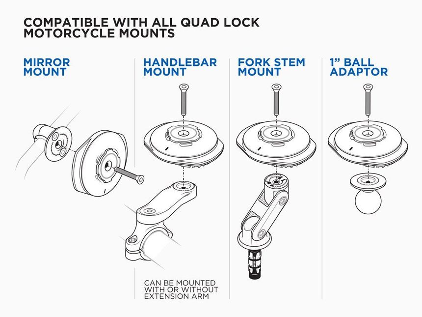 Quad Lock inductielader