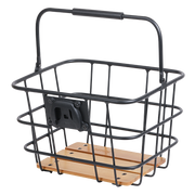Panier avant amovible pour vélo ZEFAL classic bois et aluminium