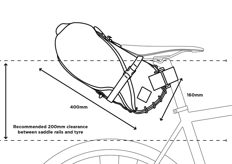 Restrap 8L waterdichte zadeltas