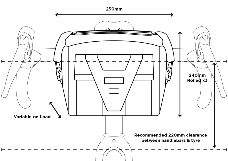 Borsa da manubrio per bicicletta Restrap Bar Pack da 10 litri