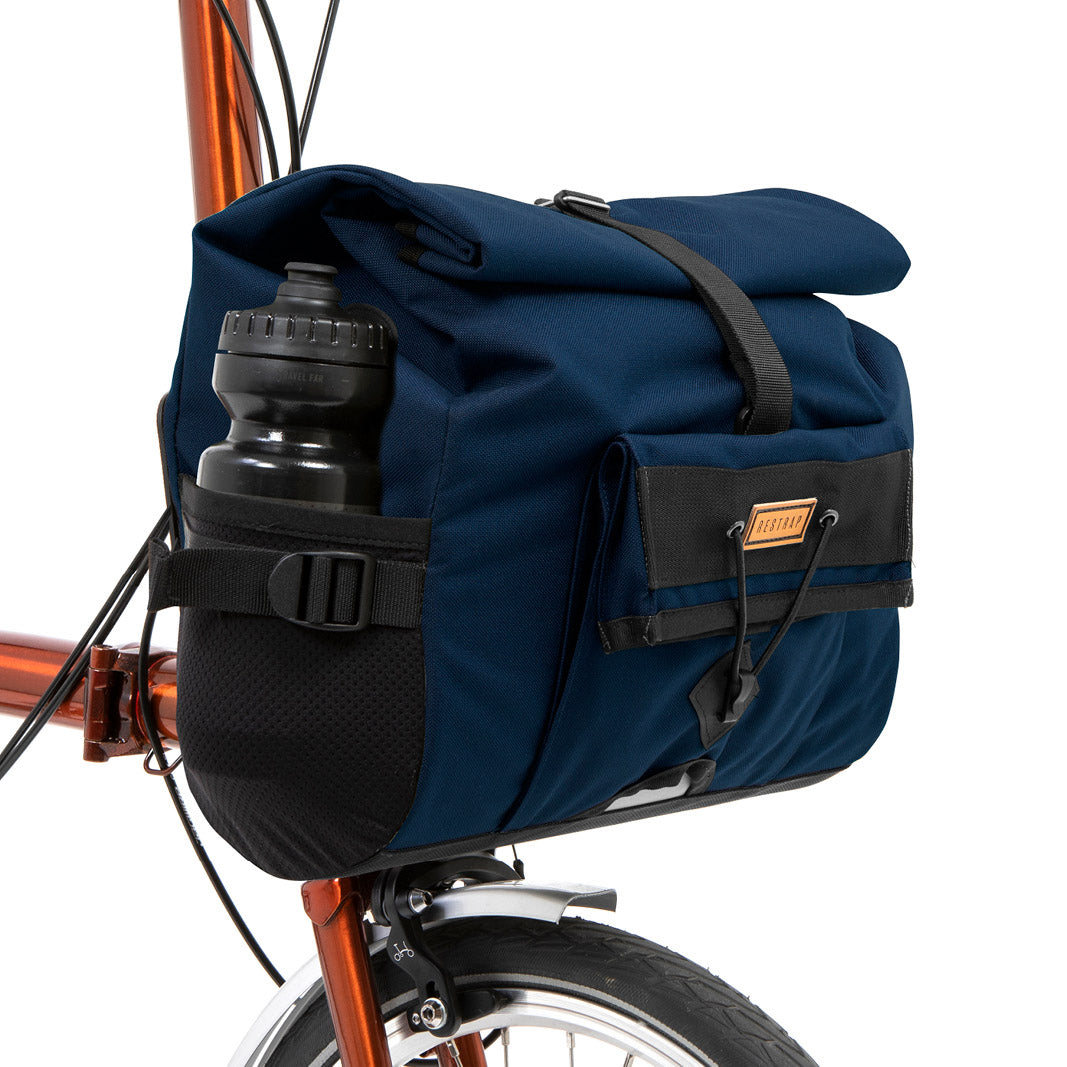 Restrap City Loader Bag Navy on Brompton