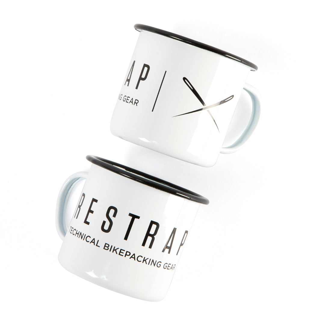 Taza esmaltada Restrap: 20 oz, resistente e ideal para andar en bicicleta